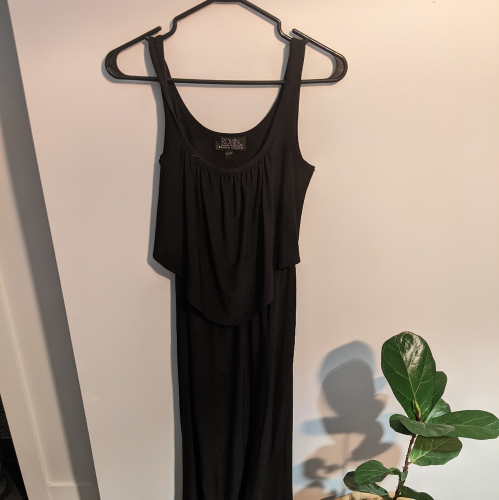 Black maxi dress